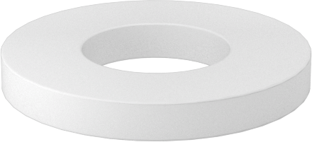 Delrin® Asetal Plastik Pul, 4 Numaralı Vida Boyutu için, 0.120" ID, 0.250" OD