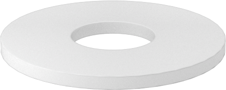 Delrin® Asetal Plastik Pul, 1 Numaralı Vida Boyutu için, 0.094" ID, 0.250" OD