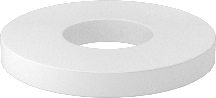 Delrin® Asetal Plastik Pul, 3 Numaralı Vida Boyutu için, 0.105" ID, 0.250" OD