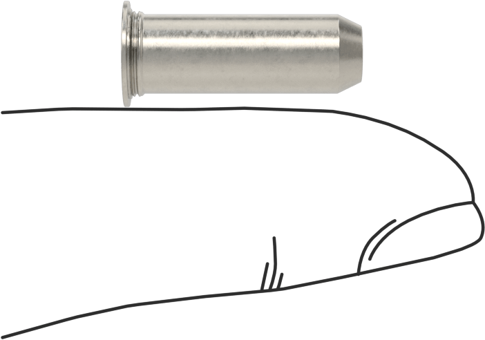 Sabit Pimler, 18-8 Paslanmaz Çelik, 1/4" Çap, 3/4" Uzunluk, Tps-250-12