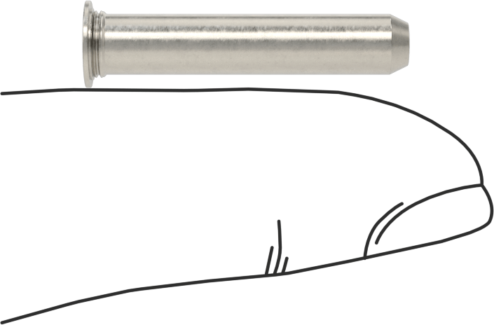 Sabit Pimler, 18-8 Paslanmaz Çelik, 3/16" Çap, 1" Uzunluk, Tps-187-16