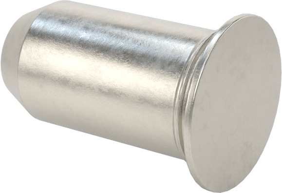 Sabit Pimler, 400 Serisi Paslanmaz Çelik, 1/4" Çap, 1/2" Uzunluk, TP4-250-8