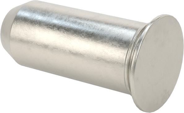 Sabit Pimler, 400 Serisi Paslanmaz Çelik, 1/4" Çap, 5/8" Uzunluk, TP4-250-10