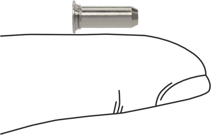 Sabit Pimler, 18-8 Paslanmaz Çelik, 4 mm Çap, 12 mm Uzunluk, Tps-4mm-12