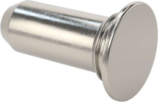 Sabit Pimler, 400 Serisi Paslanmaz Çelik, 3 mm Çap, 8 mm Uzunluk, TP4-3mm-8
