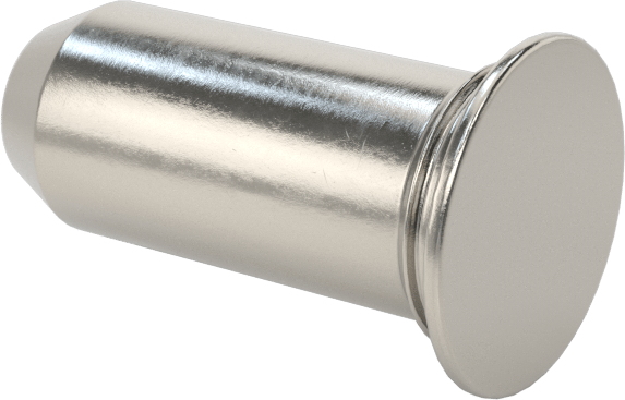 Sabit Pimler, 400 Serisi Paslanmaz Çelik, 5 mm Çap, 12 mm Uzunluk, TP4-5mm-12