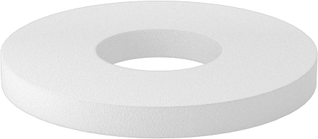 UHMW Polietilen Plastik Pul, 5 numaralı vida boyutu için, 0.126" ID, 0.315" OD
