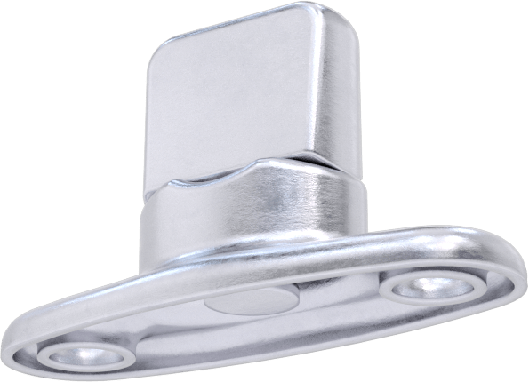 Döndürmeli Düğme Bağlantı Tabanları, Tek Saplama, 1-1/4“ Uzunluk x 1/2” Genişlik x 11/16" Yükseklik