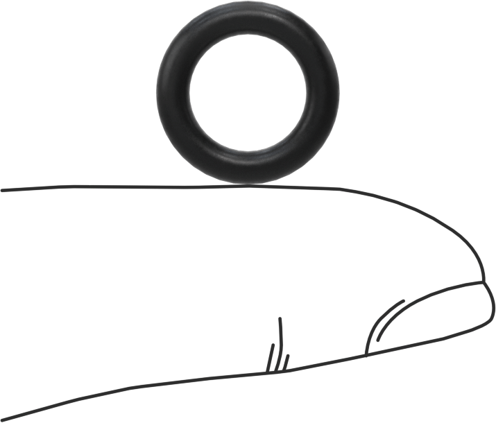 Ultra Kimyasal Dayanıklı Dupont Kalrez 4079 O-Ring, 3/32 Kesirli Genişlik, Dash Numarası 110