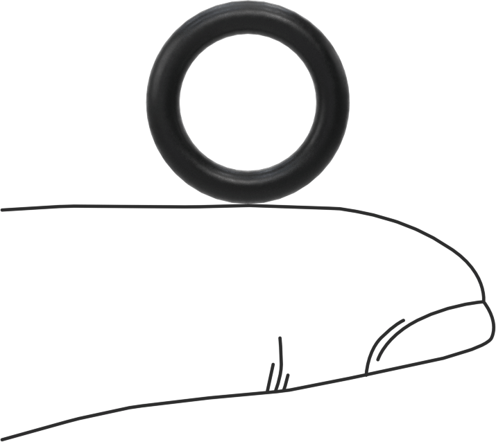 Ultra Kimyasal Dayanıklı Dupont Kalrez 4079 O-Ring, 3/32 Kesirli Genişlik, Dash No. 111