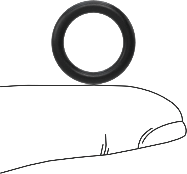 Ultra Kimyasal Dayanıklı Dupont Kalrez 4079 O-Ring, 3/32 Kesirli Genişlik, Dash No. 112