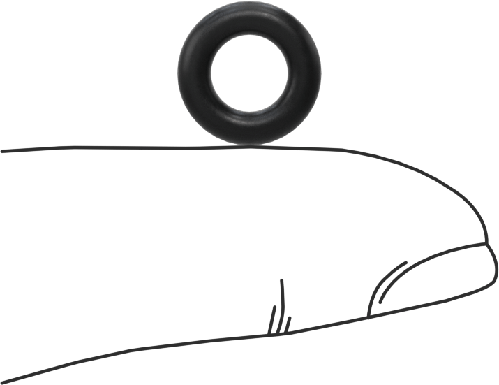 Ultra Kimyasal Dayanıklı Dupont Kalrez 4079 O-Ring, 3/32 Kesirli Genişlik, Dash Numarası 108