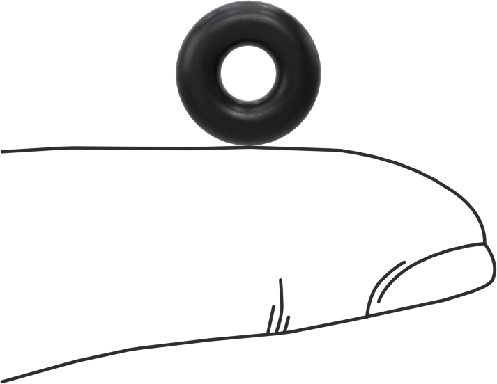 Ultra Kimyasal Dayanıklı Dupont Kalrez 4079 O-Ring, 1/8 Kesirli Genişlik, Dash No. 201