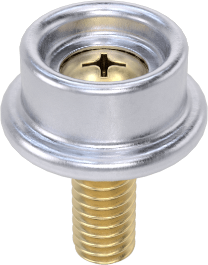 8-32 Dişli x 3/8" Uzunlukta Saplamalı Pirinç Kumaş Çıtçıtları