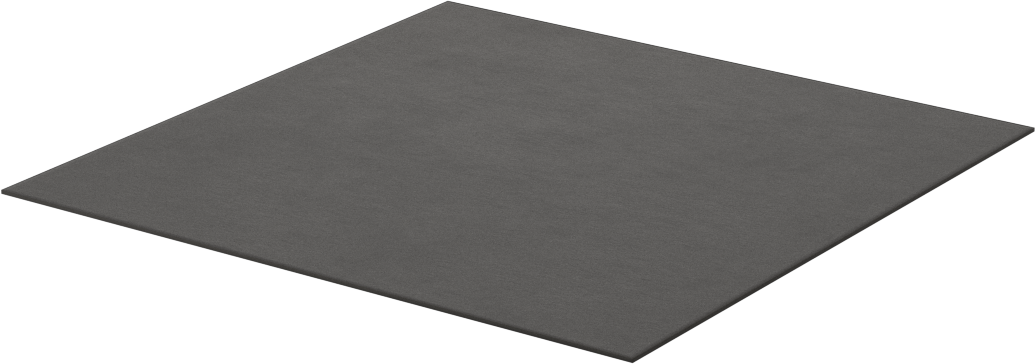 Yüksek Sıcaklık Yüksek Basınçlı Grafit Conta Malzemesi, 6“ x 6” Levha, 1/32" Kalınlık