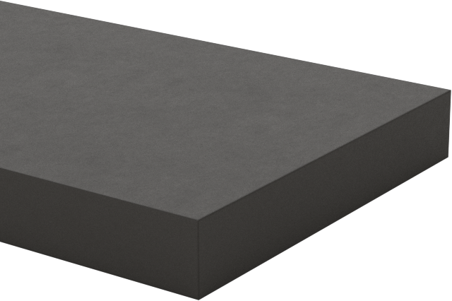 Yüksek Sıcaklık Yüksek Basınçlı Grafit Conta Malzemesi, Yapışkan Arka Yüzlü, 3/4“ Genişlik x 24” Uzunluk Levha, 1/8" Kalınlık