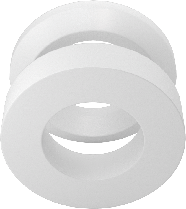 5/8“ İç Çap x 1-1/8” Dış Çap PTFE İstiflenebilir V-Halka Sızdırmazlık Contası için 1 Erkek ve 1 Dişi Adaptör