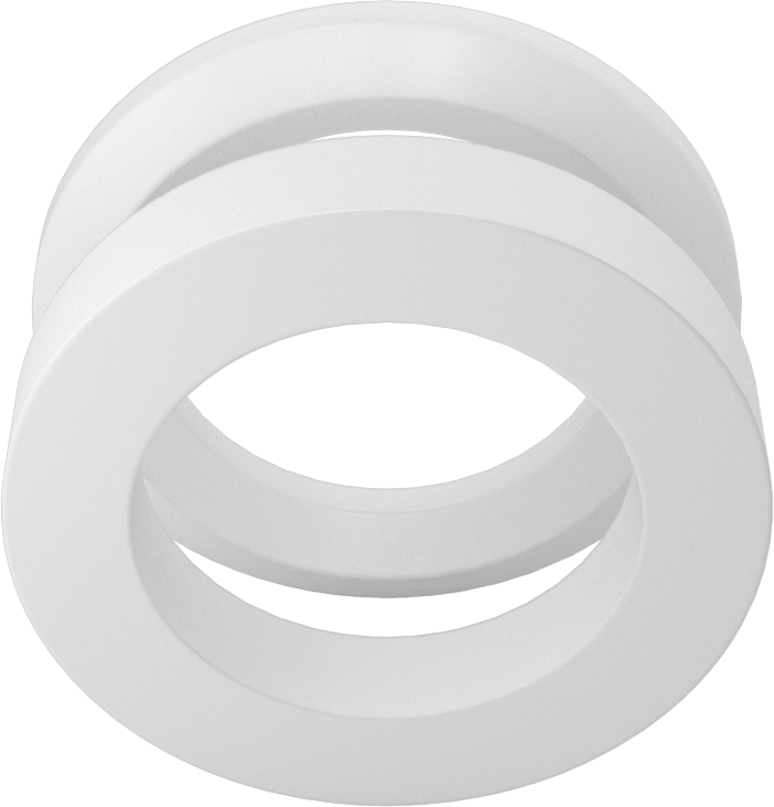 1“ İç Çap x 1-1/2” Dış Çap PTFE İstiflenebilir V-Halka Sızdırmazlık Contası için Bir Erkek ve Bir Dişi Adaptör