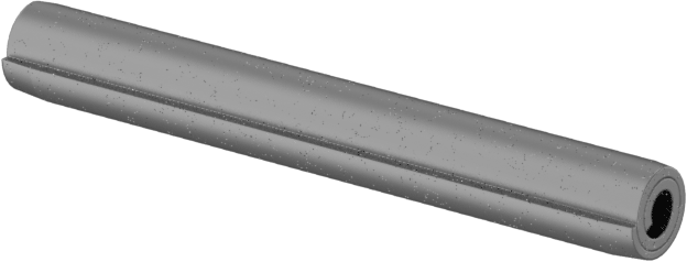 Ağır Hizmet Tipi Sarmal Yay Pimi, 1070-1095 Karbon Çelik, 3/32" Çap, 3/4" Uzunluk