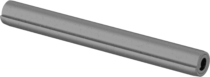 Ağır Hizmet Tipi Sarmal Yay Pimi, 1070-1095 Karbon Çelik, 3/16" Çap, 1-3/4" Uzunluk