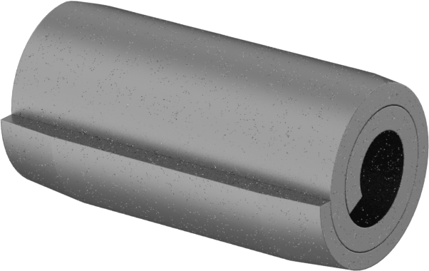 Ağır Hizmet Tipi Sarmal Yay Pimi, 1070-1095 Karbon Çelik, 1/8" Çap, 1/4" Uzunluk