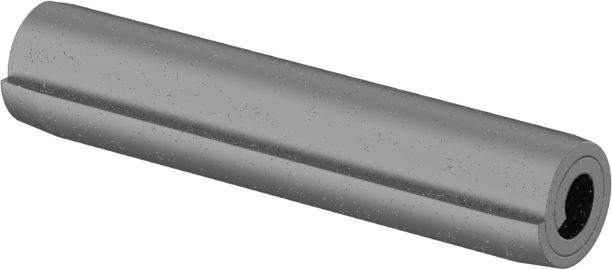 Ağır Hizmet Tipi Sarmal Yay Pimi, 1070-1095 Karbon Çelik, 1/8" Çap, 5/8" Uzunluk