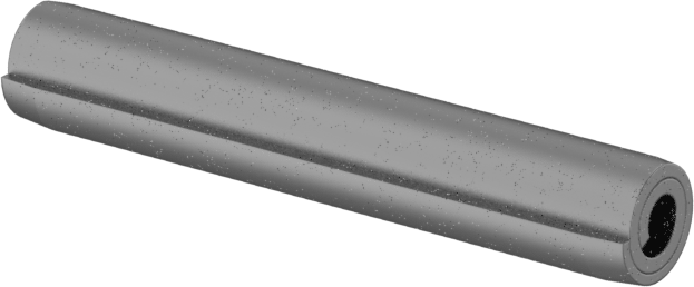 Ağır Hizmet Tipi Sarmal Yay Pimi, 1070-1095 Karbon Çelik, 1/8" Çap, 3/4" Uzunluk