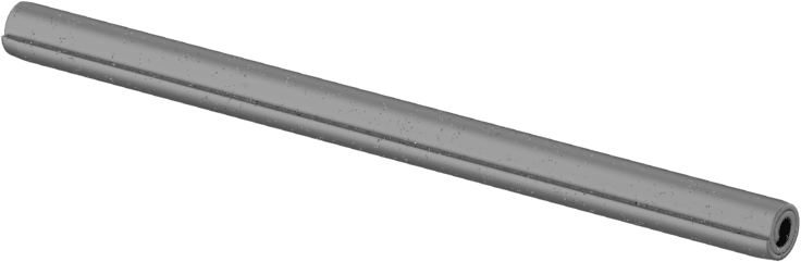 Ağır Hizmet Tipi Sarmal Yay Pimi, 1070-1095 Karbon Çelik, 1/8" Çap, 2" Uzunluk