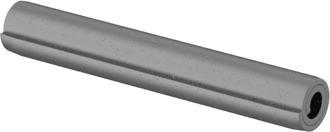 Ağır Hizmet Tipi Sarmal Yay Pimi, 1070-1095 Karbon Çelik, 3/16" Çap, 1-1/4" Uzunluk