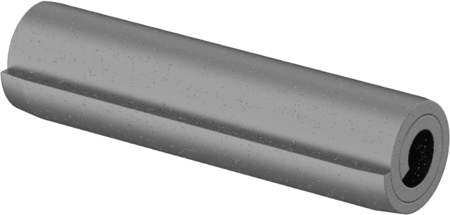 Ağır Hizmet Tipi Sarmal Yay Pimi, 1070-1095 Karbon Çelik, 1/4" Çap, 1" Uzunluk