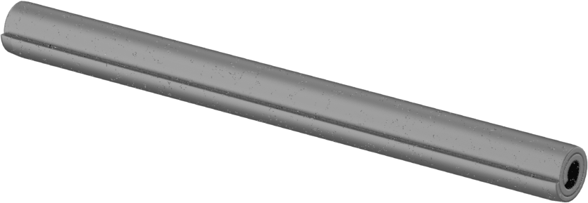 Ağır Hizmet Tipi Sarmal Yay Pimi, 1070-1095 Karbon Çelik, 1/4" Çap, 3" Uzunluk