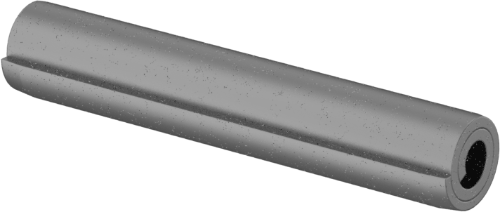 Ağır Hizmet Tipi Sarmal Yay Pimi, 1070-1095 Karbon Çelik, 5/16" Çap, 1-3/4" Uzunluk