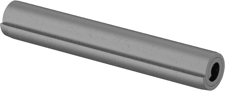 Ağır Hizmet Tipi Sarmal Yay Pimi, 1070-1095 Karbon Çelik, 5/16" Çap, 2" Uzunluk