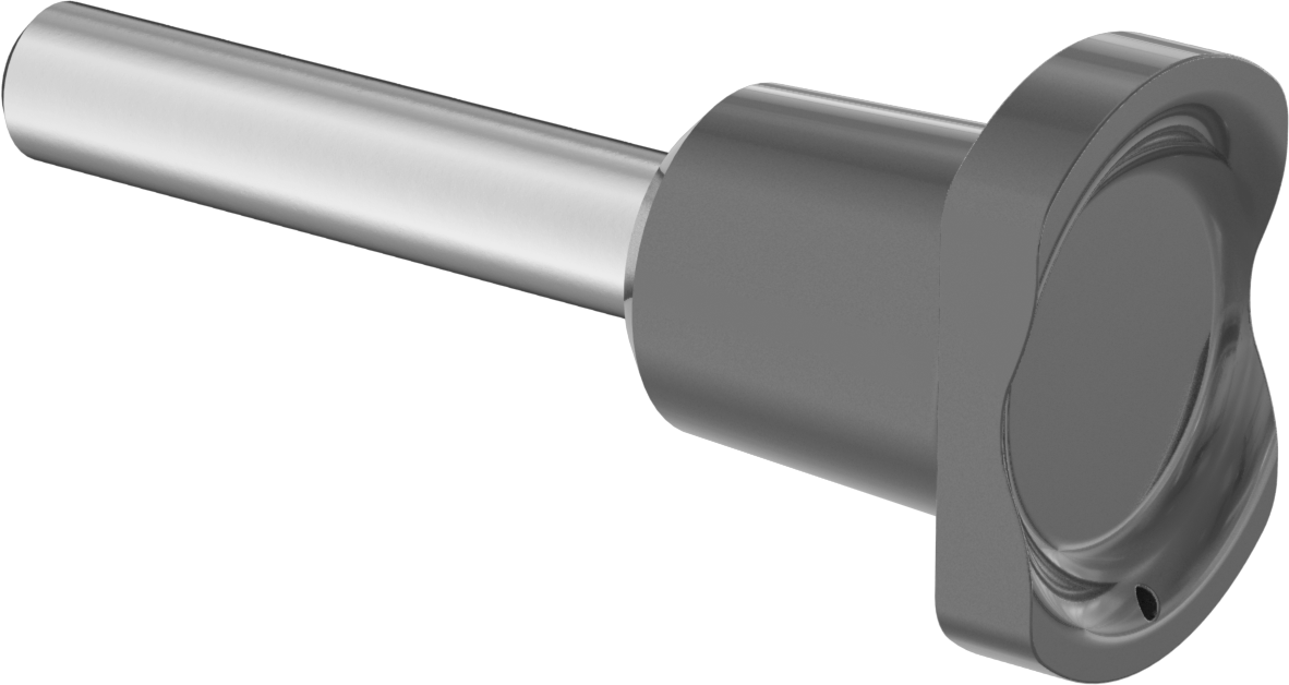 Manyetik Düğmeli Hızlı Açma Pimi, 18-8 Paslanmaz Çelik, 1/2" Çap, 2-1/2" Kullanılabilir Uzunluk