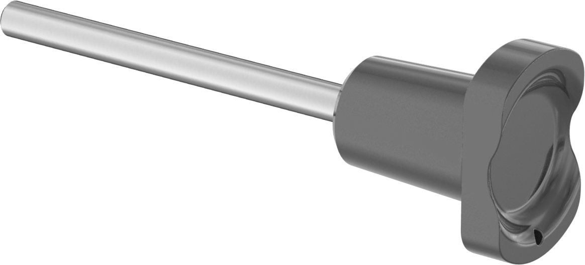 Manyetik Düğmeli Hızlı Açma Pimi, 18-8 Paslanmaz Çelik, 6 mm Çap, 70 mm Kullanılabilir Uzunluk