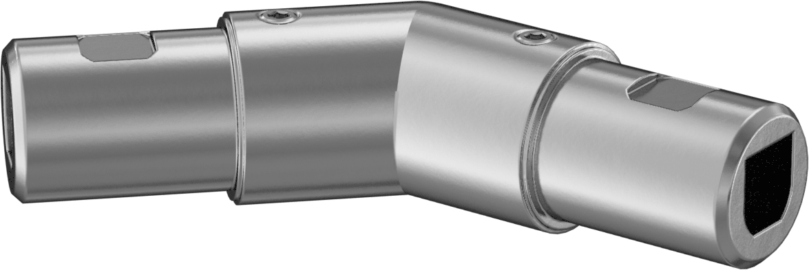 Flush-Fit Aluminum Framing Fitting, 135 Degree Elbow Connector for 40 mm Rail OD