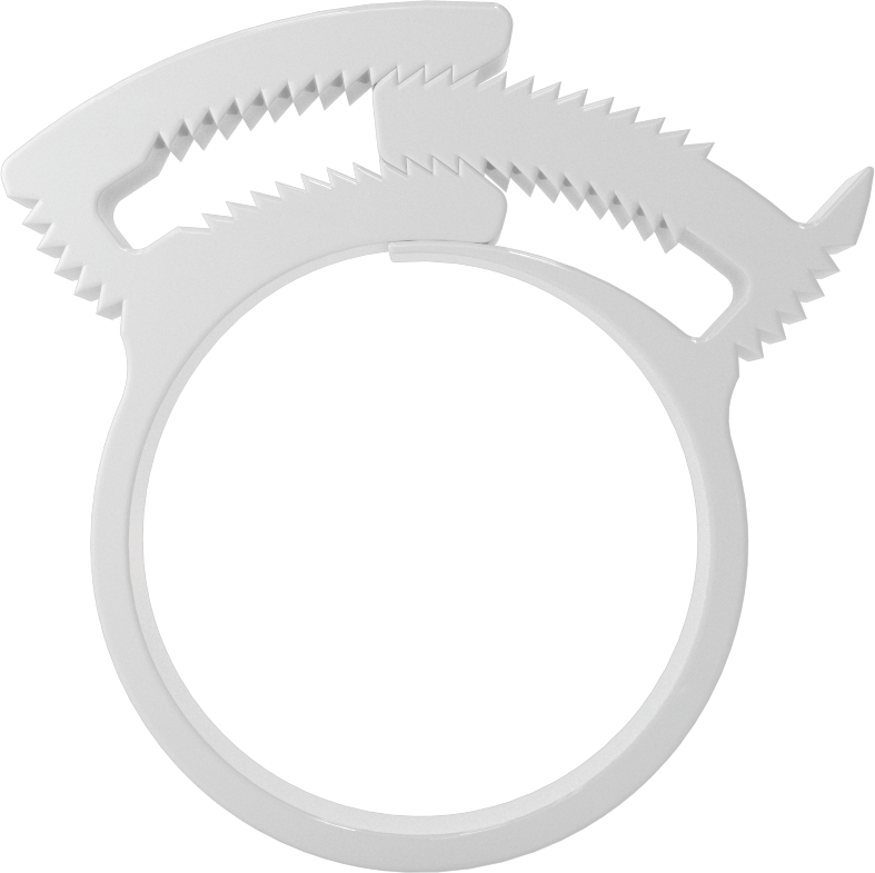 Kolay Takılan Çift Çıtçıtlı Kelepçeler, Sert Hortum ve Tüp için, 1-1/8“ ila 1-17/64” Kelepçe İç Çapı