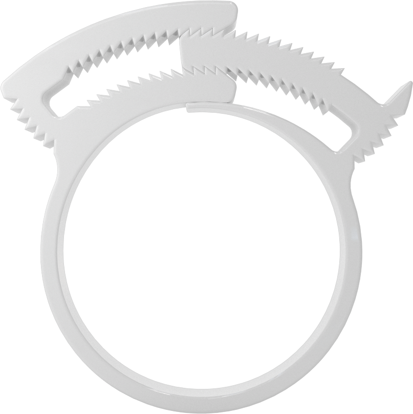 Kolay Takılan Çift Çıtçıtlı Kelepçeler, Sert Hortum ve Tüp için, 1-25/64“ ila 1-33/64” Kelepçe İç Çapı