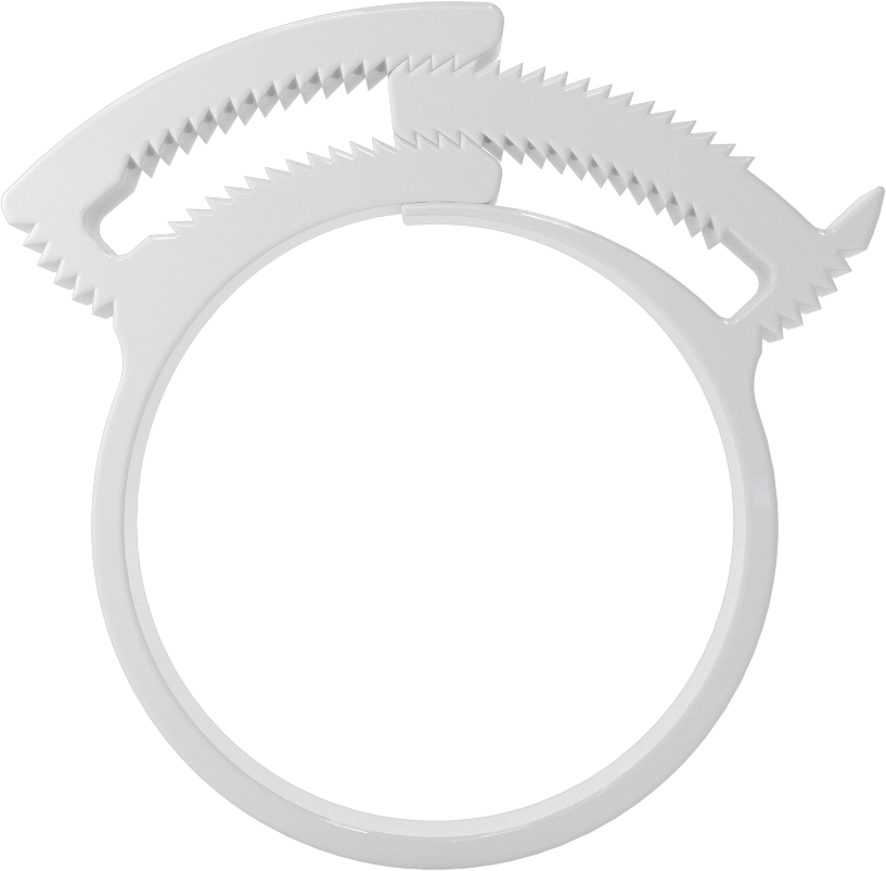 Kolay Takılan Çift Çıtçıtlı Kelepçeler, Sert Hortum ve Tüp için, 1-33/64“ ila 1-21/32” Kelepçe İç Çapı