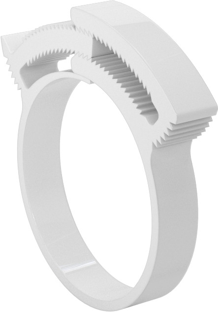 Kolay Takılan Çift Çıtçıtlı Kelepçeler, Sert Hortum ve Tüp için, 1-19/32“ ila 1-3/4” Kelepçe İç Çapı