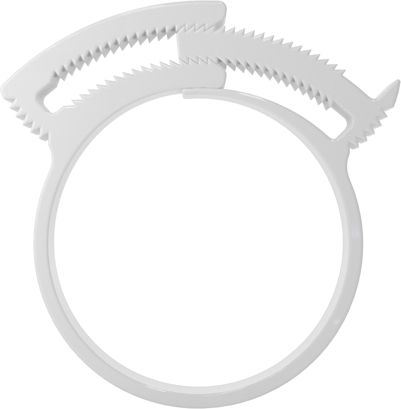 Kolay Takılan Çift Çıtçıtlı Kelepçeler, Sert Hortum ve Tüp için, 1-19/32“ ila 1-3/4” Kelepçe İç Çapı