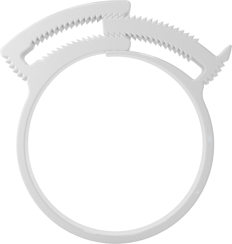 Kolay Takılan Çift Çıtçıtlı Kelepçeler, Sert Hortum ve Tüp için, 1-45/64“ ila 1-55/64” Kelepçe İç Çapı