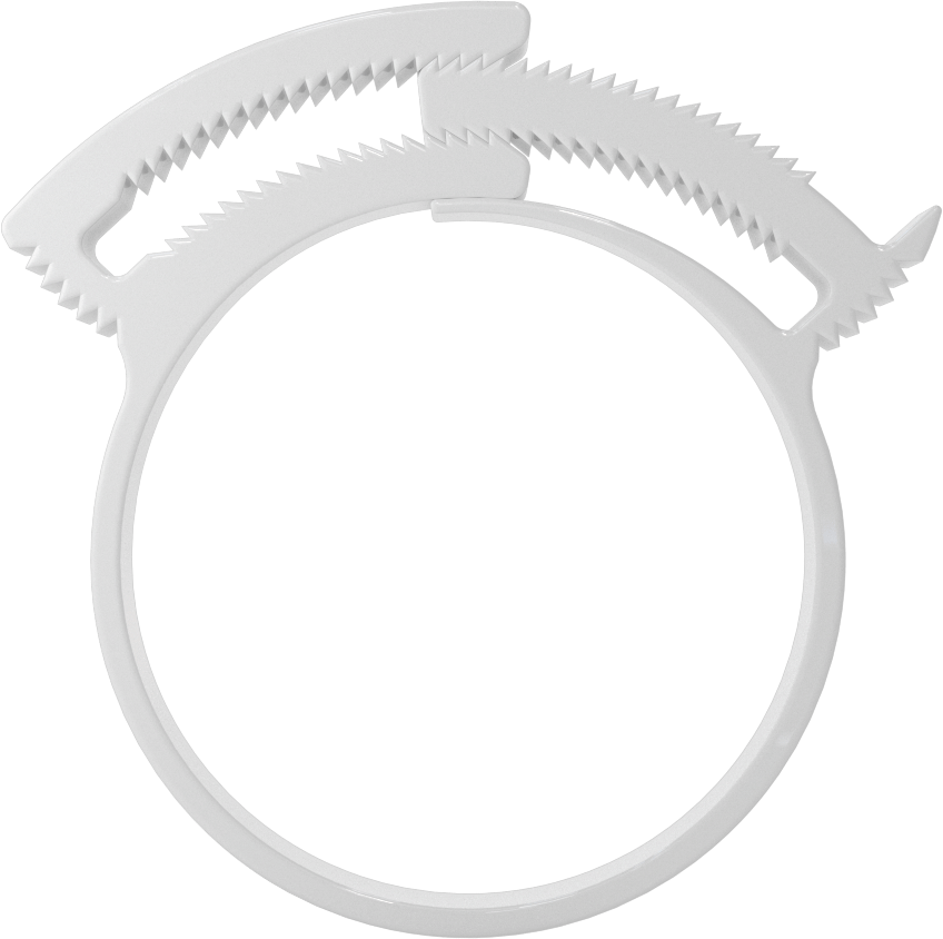 Kolay Takılan Çift Çıtçıtlı Kelepçeler, Sert Hortum ve Tüp için, 1-55/64“ ila 2-1/64” Kelepçe İç Çapı