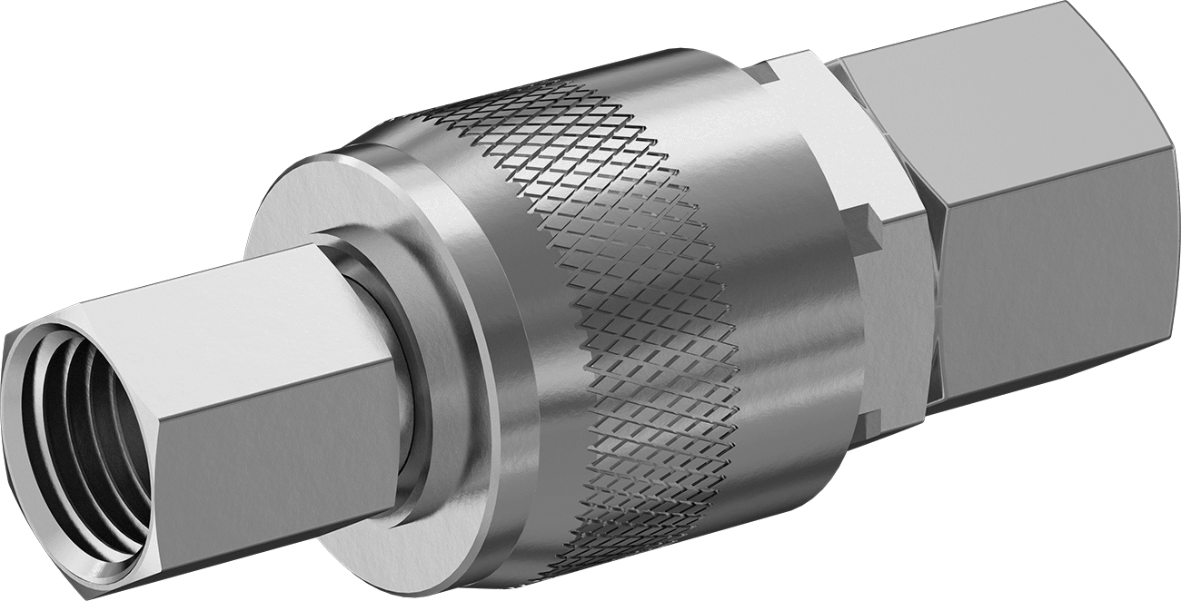 Hava için Tru-Flate Hızlı Bağlantı Kesme Hortum Bağlantısı, Plug ve Bas-Bağlan Soket Seti, 1/4" NPT Dişi