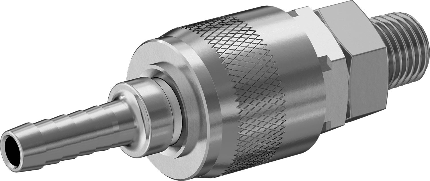 Hava için Tru-Flate Hızlı Bağlantı Kesme Hortum Bağlantısı, 1/4“ İç Çaplı Hortum ve 1/4” NPT Erkek Soket Seti için Plug