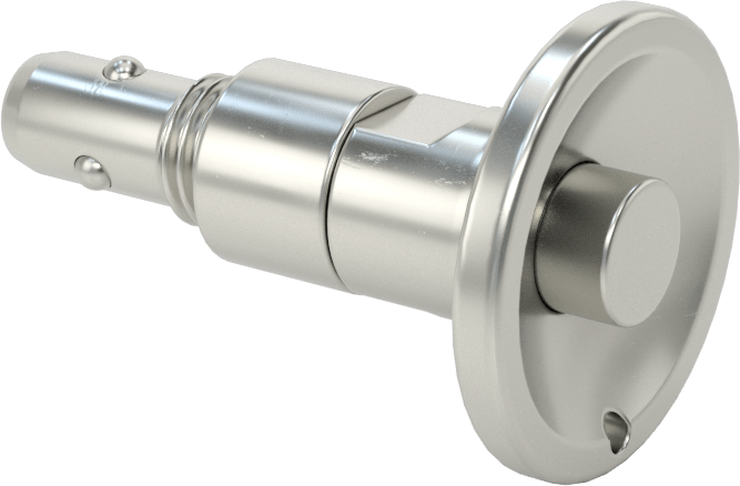 Kör Delikler için Hızlı Açma Pimi, Gömme Düğme, 10 mm Çap