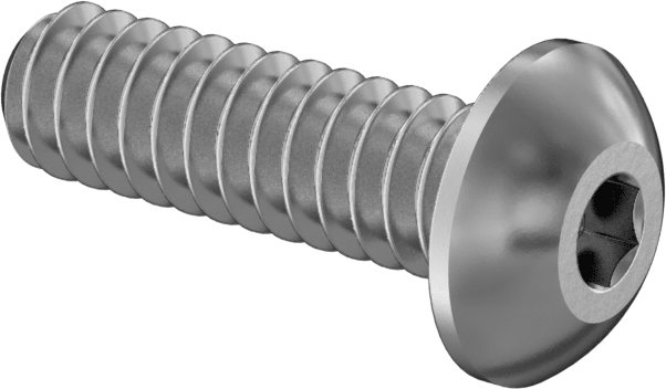 Havalandırmalı Düğme Başlı Vidalar, 4-40 Diş, 3/8" Uzunluk