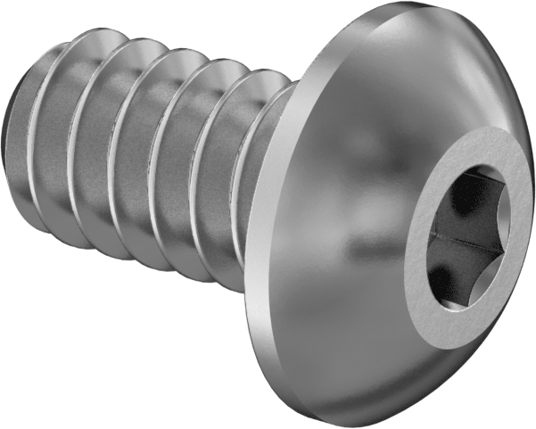 Havalandırmalı Düğme Başlı Vidalar, 6-32 Diş, 1/4" Uzunluk