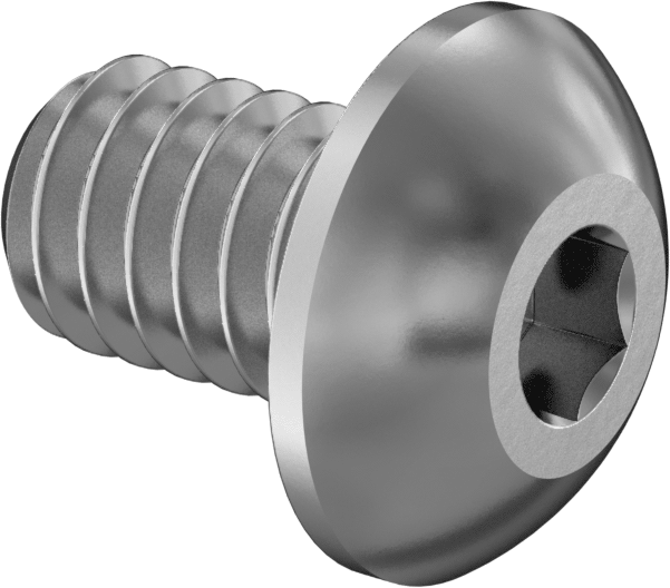 Havalandırmalı Düğme Başlı Vidalar, 8-32 Diş, 1/4" Uzunluk