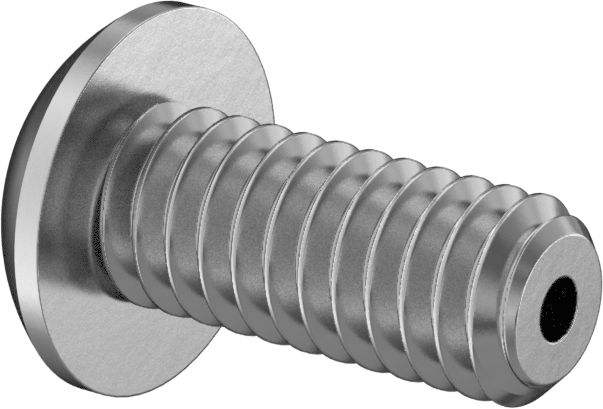 Havalandırmalı Düğme Başlı Vidalar, 8-32 Diş, 3/8" Uzunluk